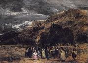 David Cox A Welsh Funeral USA oil painting artist